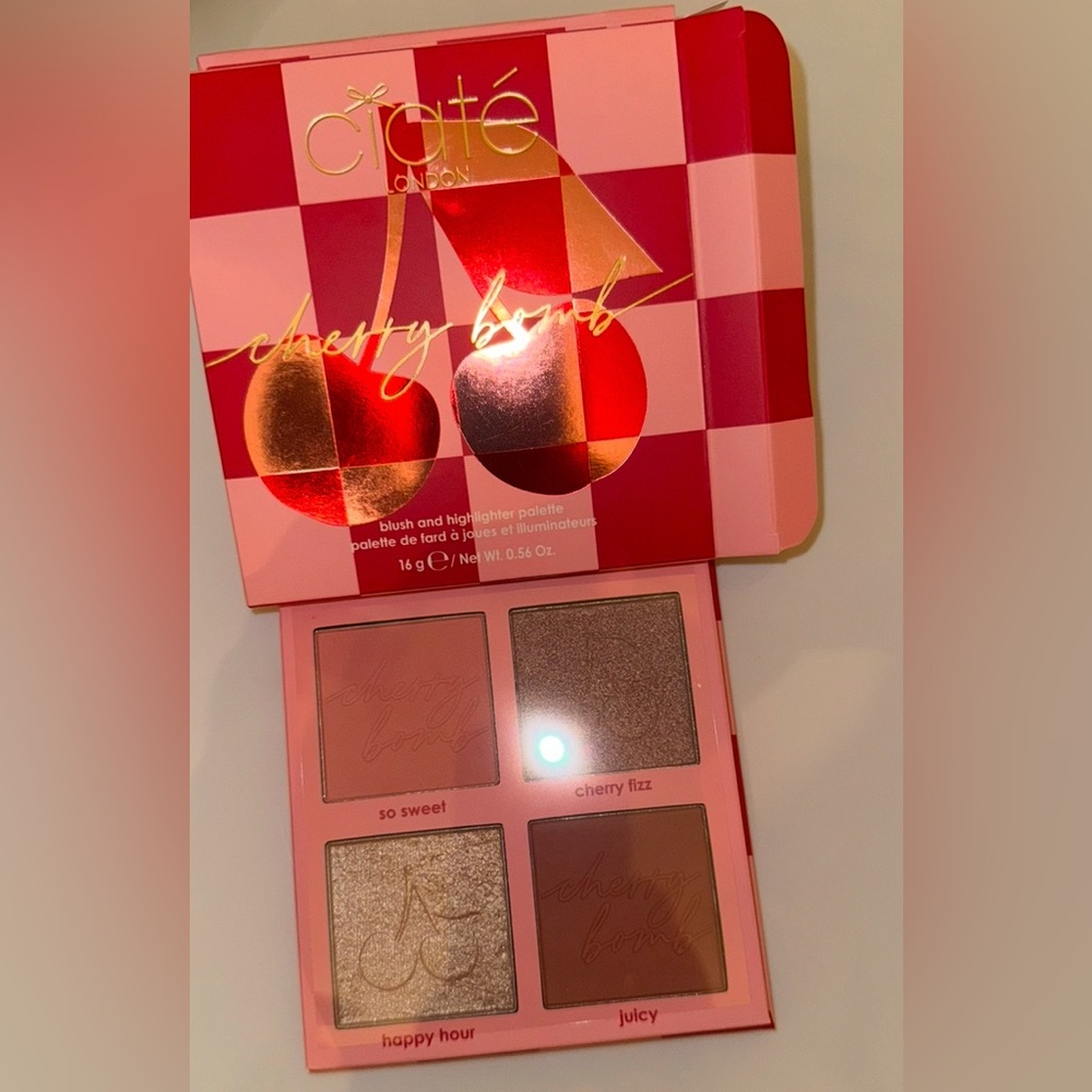 Cherry Bomb Blush and Highlighter Palette - So Sweet & Cherry Fizz